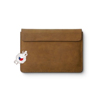 Kožené puzdro FIXED Oxford pre Apple iPad 9,7" (2016/2017/2018), iPad Air, iPad Air 2, iPad Pro 9,7" (2016) - hnedé