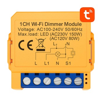 Inteligentná zásuvka WiFi Avatto DMS16-2 TUYA