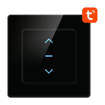 Inteligentný roletový spínač WiFi Avatto N-CS10-B TUYA (čierny)