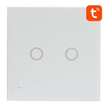 Inteligentný vypínač svetla WiFi NEO NAS-SC02WE dvojitý