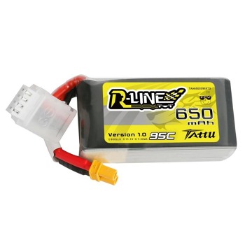 Tattu R-Line 650mAh 11,1V 95C 3S1P XT30 Lipo batéria