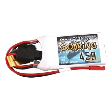 Batéria Gens ace G-Tech Soaring 450mAh 7,4V 30C 2S1P JST-SYP