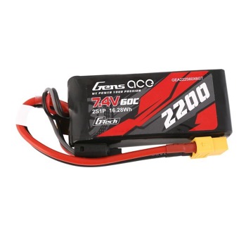 Batéria GensAce G-Tech LiPo 2200mAh 7,4V 60C 2S1P XT60