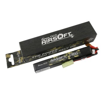 Gens ace 25C 1400mAh 2S1P 7,4V Airsoft Gun Lipo batéria s mini konektorom Tamiya