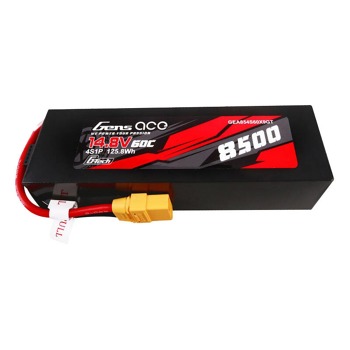 Gens ace G-Tech 8500mAh 14,8V 60C 4S1P Lipo batériový kryt z PC materiálu s konektorom XT90