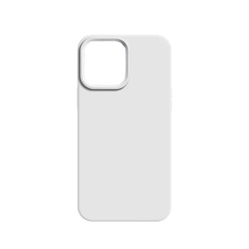 Farebný silikónový kryt pre iPhone 14 - biely
