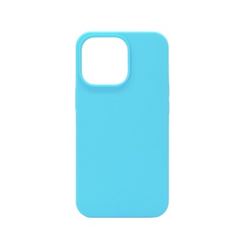 Farebný silikónový kryt pre iPhone 14 - svetlomodrý