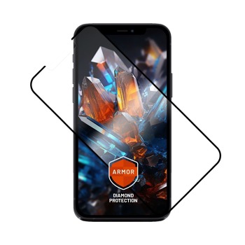 Ultra odolné tvrdené sklo FIXED Armor s aplikátorom proti prachu a vrstvou AR pre Apple iPhone 14 Plus, čierne