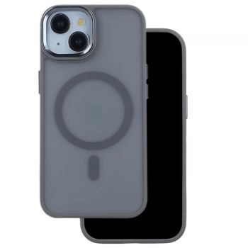 Zadný silikónový kryt Magsafe Frosted pre iPhone 14 Pro Max - sivý