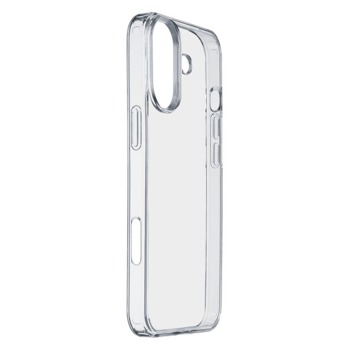 Priehľadný zadný kryt s ochranným rámom Cellularline Clear Duo pre Apple iPhone 16