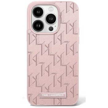 Obal Karl Lagerfeld Hardcase Hot Stamp Magsafe pre iPhone 16 - ružový