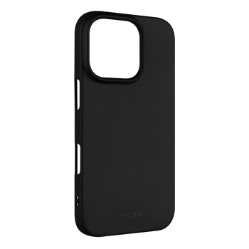 Zadný pogumovaný kryt FIXED Story pre Apple iPhone 16 Pro, čierny