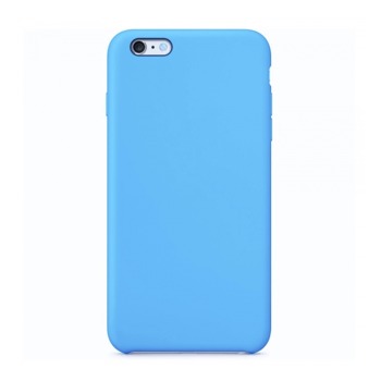 Farebný silikónový kryt pre iPhone 6 plus/6S plus - modrý