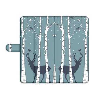 Knižný kryt pre iPhone X - Deer
