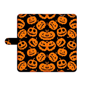Knižný obal pre iPhone X - Scary Pumpkins