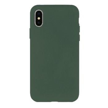 Farebný silikónový kryt pre iPhone X - zelený