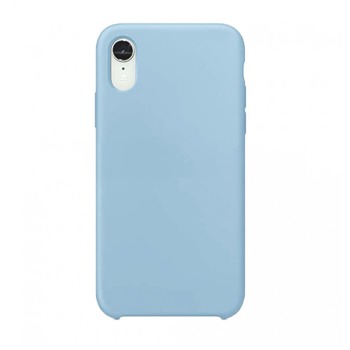 Farebný silikónový kryt pre iPhone Xr - svetlomodrý