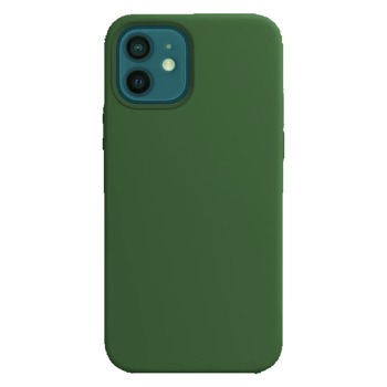 Farebný silikónový kryt pre iPhone 11 - tmavozelený