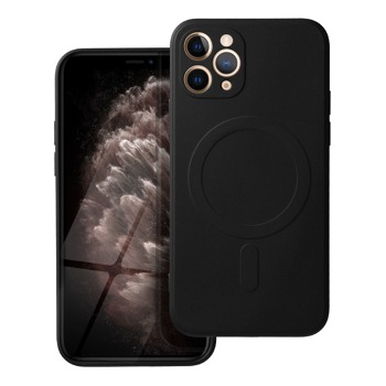Zadný silikónový kryt Magsafe pre iPhone 11 Pro - čierny