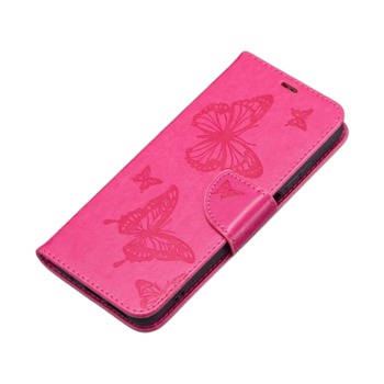 Zatváracie puzdro pre iPhone 12 - Butterflies, ružové