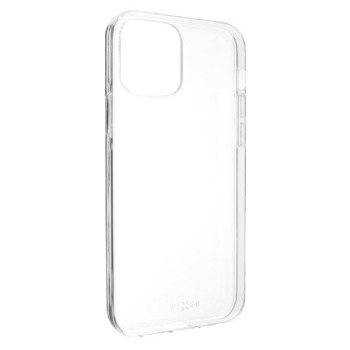 Ultratenké gélové puzdro TPU FIXED Skin pre Apple iPhone 12, 0,6 mm - číre