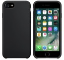 Farebný silikónový kryt pre iPhone 8 - čierny