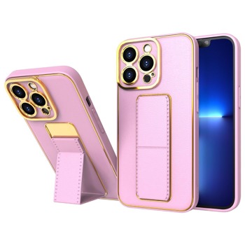 Nový zadný kryt so stojanom pre iPhone 13 Pro - ružový