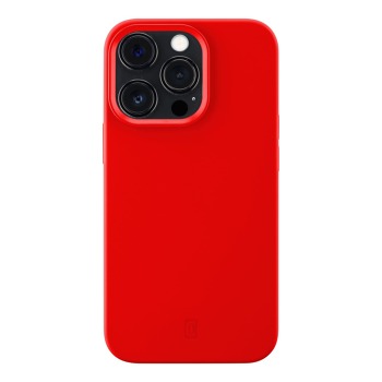 Ochranný silikónový kryt Cellularline Sensation pre Apple iPhone 13 Pro Max, červený