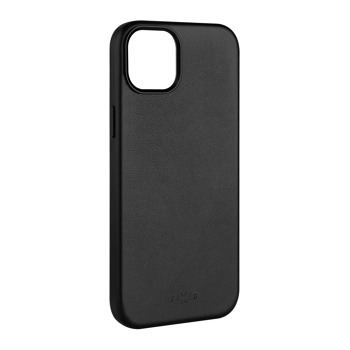 Kožený zadný kryt FIXED MagLeather s podporou MagSafe pre Samsung Galaxy S25, čierny