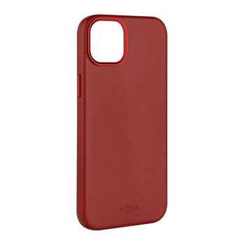Kožený zadný kryt FIXED MagLeather s podporou MagSafe pre Samsung Galaxy S25, červený