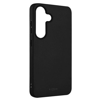 Zadný pogumovaný kryt FIXED Story pre Samsung Galaxy S25, čierny