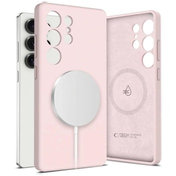 Kryt Tech-Protect Liquid Silicone MagSafe pre Samsung Galaxy S25 Ultra - Pink Pearl