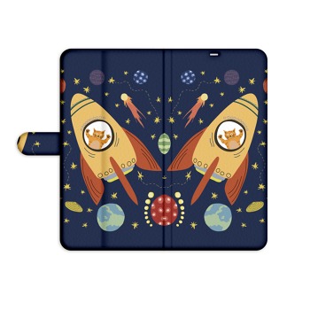 Puzdro typu kniha pre Samsung Galaxy S5 / Neo - Cat in space