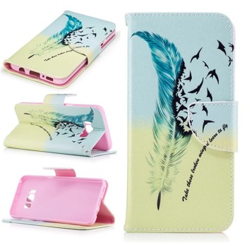 Flipové puzdro pre Samsung S10E - Feather s citátom