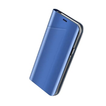 Zrkadlové flipové puzdro pre Samsung Galaxy S20 - modré