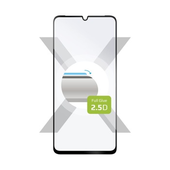 Ochranné tvrdené sklo FIXED Full-Cover pre Samsung Galaxy A15, priľnavé na celý displej, čierne