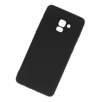 Čierny silikónový kryt pre Samsung Galaxy A8+ (2018)