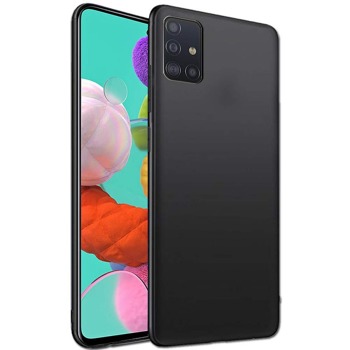 Čierny silikónový kryt pre Samsung Galaxy A71