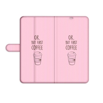 Zatváracie puzdro pre mobilný telefón Samsung Galaxy A12 - Dobre, ale najprv káva