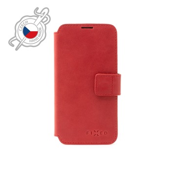 Kožené puzdro typu kniha FIXED ProFit pre Samsung Galaxy A52 5G, červené