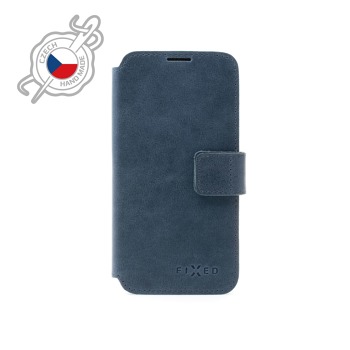 Kožené puzdro typu kniha FIXED ProFit pre Samsung Galaxy A52, modré
