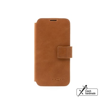 Kožené puzdro typu kniha FIXED ProFit pre Samsung Galaxy A53 5G, hnedé