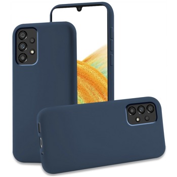Zadný silikónový kryt MATT pre Samsung Galaxy A33 5G - tmavomodrý