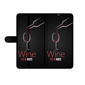 Kryt pre Samsung Galaxy Note 4 - červené a biele víno