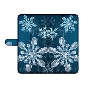 Knižný obal na mobil Samsung Galaxy Grand Prime / VE - Snowflakes