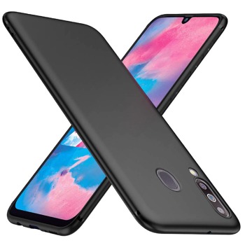 Čierny silikónový kryt pre Samsung Galaxy M30