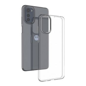 Priehľadný silikónový kryt pre Motorola Moto E32S