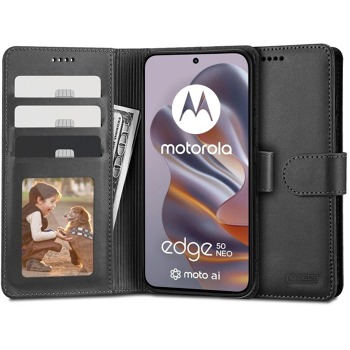Flipové puzdro Tech-Protect Wallet pre Motorola Edge 50 Neo - Black