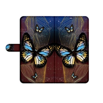 Obal na knihu pre Huawei Huawei P30 - Butterflies in golden spiral