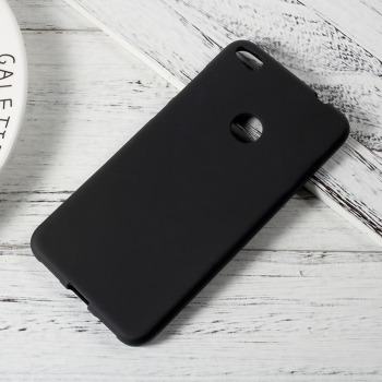 Čierny silikónový kryt pre Huawei P9 Lite (2017)